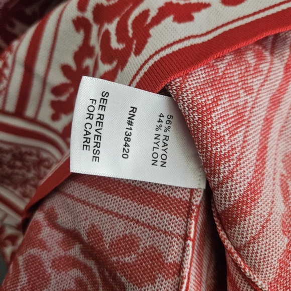 Etcetera Red and White Sleeveless Dress - Picture 4 of 5